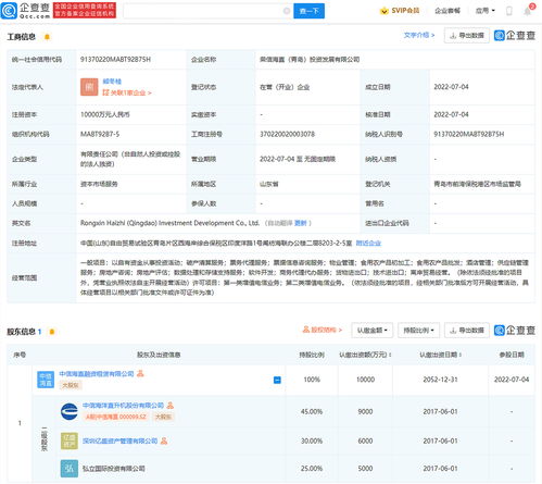中信海直在青島投資成立禮儀服務(wù)公司，注冊資本達(dá)1億元